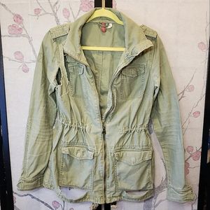 H&M Green Distressed Jacket